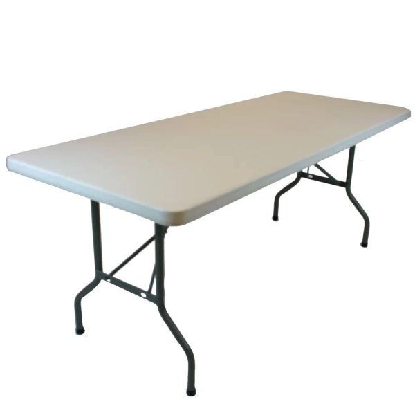 Plastic 6 foot rectangle folding table - Image 2